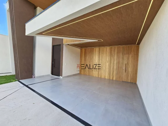 Imagem Casa térrea moderna com escritório e 3 suítes à venda, 195 m² por R$ 1.640.000 - Condomínio Fechado - Indaiatuba/SP