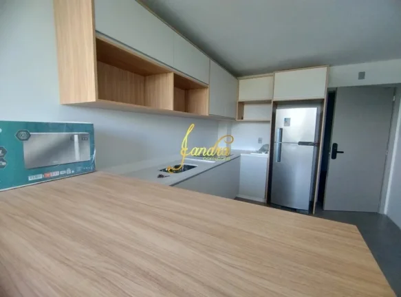Imagem Apartamento de 1dormitório de frente para infra e com box Mobilia fixa