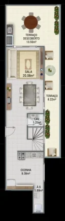 Imagem Apartamento para Venda em Praia Grande, Canto do Forte, 2 dormitórios, 1 suíte, 1 banheiro, 2 vagas
