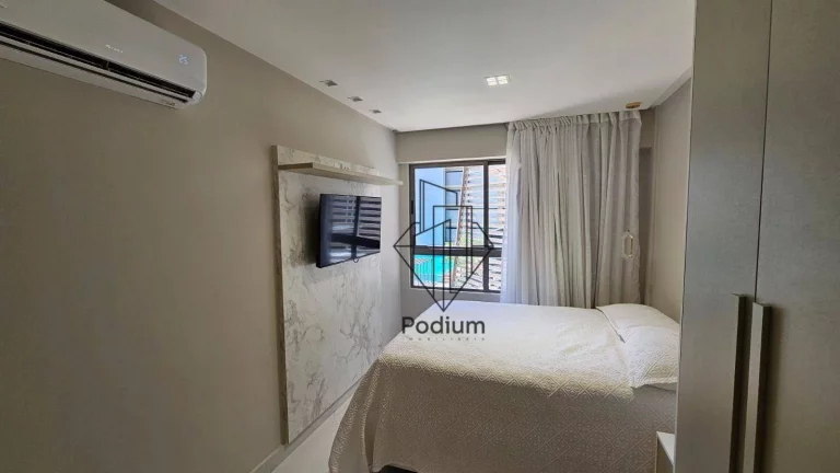 Imagem Apartamento em Condomínio Club projetado e mobiliado com varanda/sacada gourmet a 250m do mar da praia do Bessa / Jardim Oceania- AP2593.