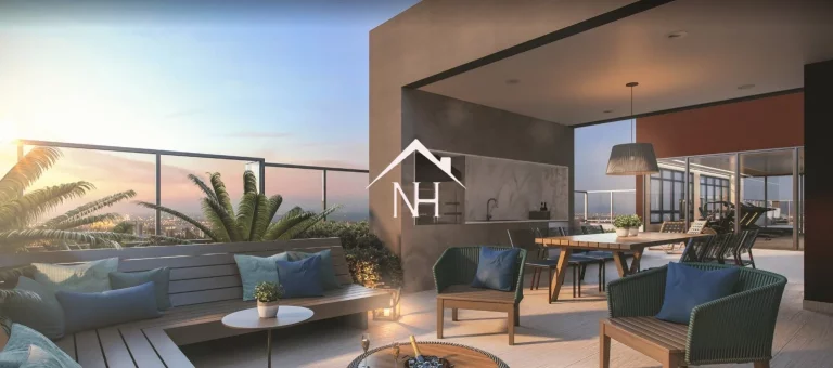 Imagem apartamento de 131m com 3 Suítes, Hall Privativo,2 Vagas, Terraço Gourmet, Academia, Churrasqueira, Brinquedoteca,Deck, Piscina,Solarium, Spa, Lareira