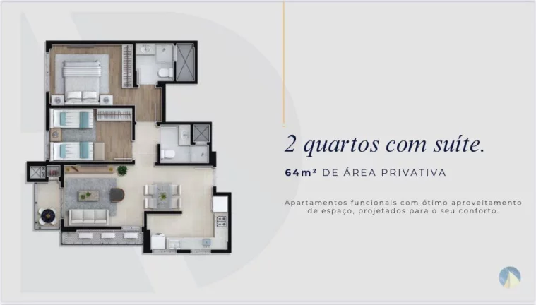 Imagem Residencial Porto Acqua, apartamento a venda 2 quartos, 1 suite Barreiros