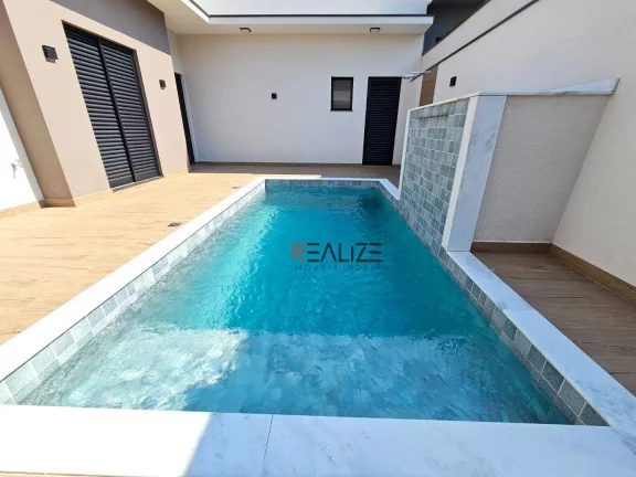 Imagem Casa térrea com 3 suítes e escritório à venda, 205 m² por R$ 1.600.000 - Condomínio Residencial Evidências - Indaiatuba/SP