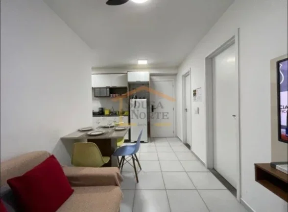 Imagem Apartamento mobiliado com 2 dormitórios, sala dois ambientes, area de serviço, cozinha com armári...