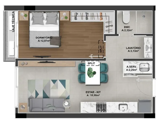 Imagem Apartamento 2 Dormitórios para venda em Florianópolis - SC