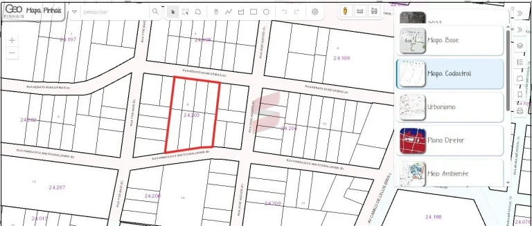 Imagem ÁREA à venda com 5513.17m² por R$ 8.269.755,00 no bairro Centro - PINHAIS / PR