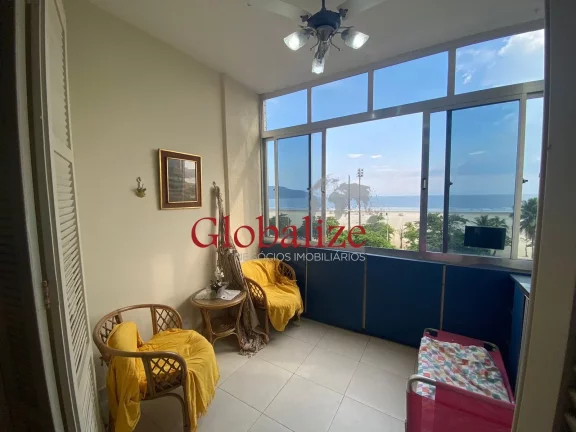 Imagem Apartamento de frente a praia com varanda no José Menino em Santos R$ 800.000,00