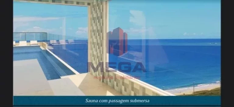 Imagem Ed Nautic Bay com vista permanente para o mar; 2 quartos, sendo uma suíte; Área se lazer completa ...