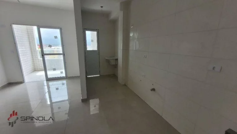 Imagem Apartamento com 1 dormitório à venda, 46 m² por R$ 310.750,37 - Mirim - Praia Grande/SP