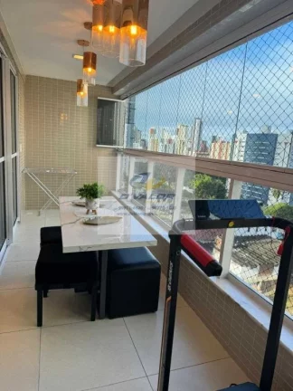 Imagem Vendo Apartamento com 131 m², 3 suítes + DCE, varanda gourmet, sala p/ 2 ambientes e 2 vagas
