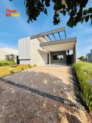 Imagem Luxuosa casa em condomínio à venda em Ribeirão Preto-SP, Residencial Alto do Castelo, 3 quartos, 3 suítes, 3 salas, 5 banheiros, 4 vagas, 225m².