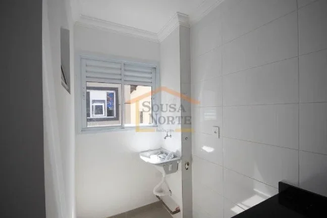 Imagem Apartamento com 37,50m², dispõe de 2 dormitórios, sala para dois ambientes, cozinha com gabinete ...