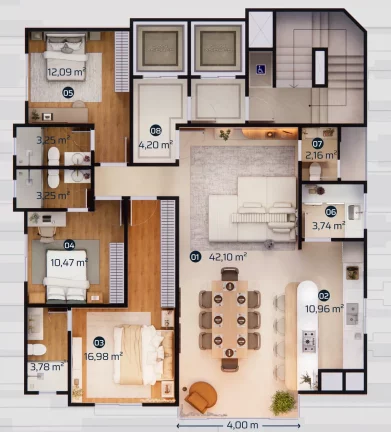 Imagem San Andrés - Apartamento à venda no bairro Centro - Balneário Camboriú/SC