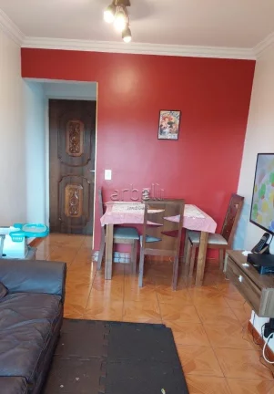 Imagem Apartamento com 50 metros quadrados, dois dormitórios com móveis sob medida sendo um deles com esc...