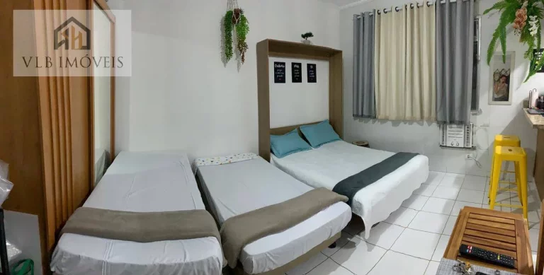Imagem Kitnet pé na areia à venda ou locação (30,00 m²), Canto do Forte, Praia Grande, SP