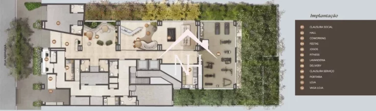 Imagem Studio no Brooklin de 22m com dormitório e terraço técnico, Espaço delivery, Coworking Salão de festas, Salão de jogos, Fitness, Lavanderia