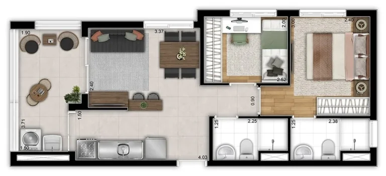 Imagem Conheça o Station Bresser: seu futuro repensado mora aqui. Com apartamentos de 2 dormitórios, com ...