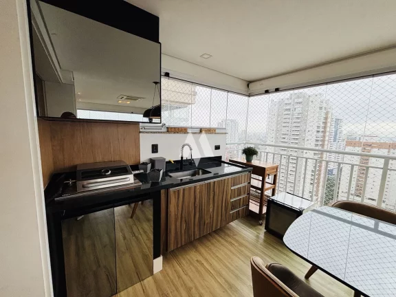Imagem Apartamento alto padrão à venda porteira fechada com 3 dormitórios e Varanda Gourmet no Boqueirão de Santos/SP