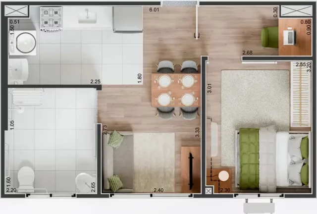 Imagem Apartamento com 1 Quarto à Venda, 35 m² em Várzea Da Barra Funda - São Paulo