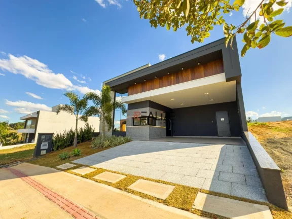 Imagem Casa moderna com 3 suítes e escritório à venda, 194 m² por R$ 1.790.000 - Condomínio London Park - Indaiatuba/SP