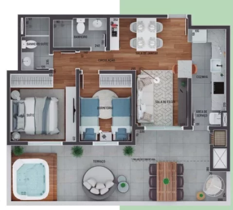 Imagem Jardim dos Manacás - Apartamento à venda no bairro Tingui - Curitiba/PR