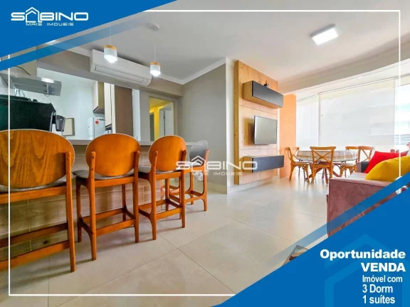 Imagem Apartamento Pé na Areia à venda com 3 Dormitórios 1 suíte 83m² - Riviera de São Lourenço, Bertioga SP.