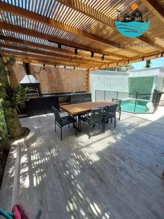 Imagem Casas para Alugar Temporada Juquehy - (Canto direito) pertinho da praia, 5 suítes, piscina aquecida, sauna, máx. 12 pessoas | Juquehy Imobiliária