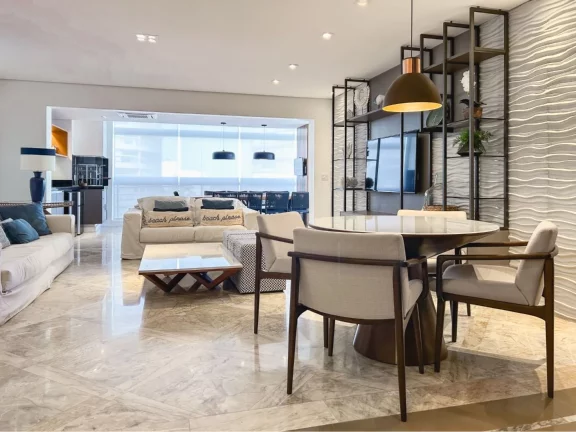 Imagem Apartamento de Luxo à venda na Riviera de São Lourenço Módulo 03: 3 suítes, varanda gourmet e vista para o mar. Venha conferir!