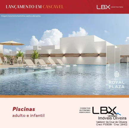 Imagem Apartamentos Edifício Royal Plaza a partir de R$ 381.460,90
