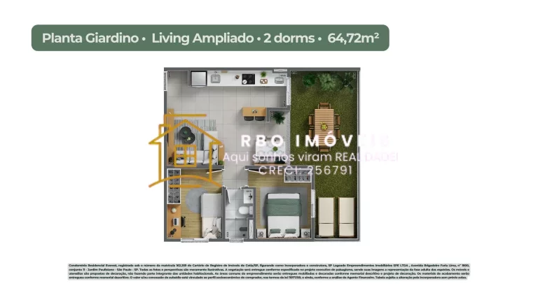 Imagem Residencial Rafael Cotia (Roselândia) – Apartamentos à Venda no Lageado | RBO Imóveis