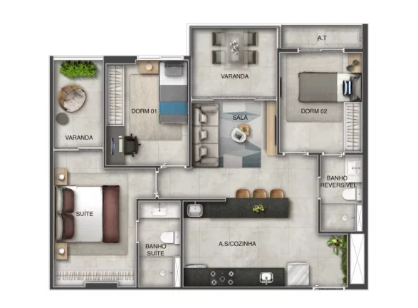 Imagem APARTAMENTO RESIDENCIAL em Vila Velha - ES, Coqueiral de Itaparica