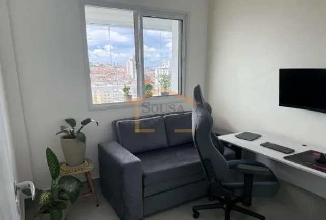 Imagem Apartamento com 64 m² de área útil, bem distribuídos, com varanda integrada à sala, proporciona...