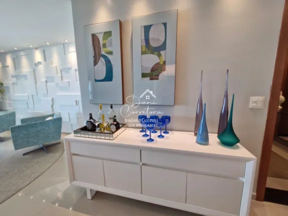 Imagem Apartamento frente mar reformado com varanda gourmet e lazer, Enseada.