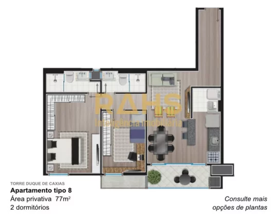 Imagem Um empreendimento que vem para agitar a cidade pelo seu incrível visual, fachada impactante, home c...