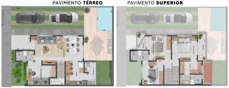 Imagem Casa em Condomínio para Venda em Teresina, Novo Uruguai, 3 dormitórios, 2 suítes, 1 banheiro, 2 vagas