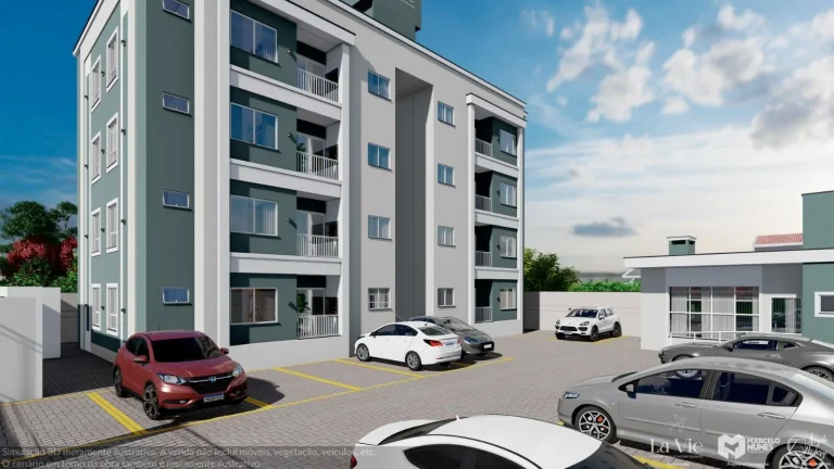 Imagem Apartamento com 2 dormitórios à venda sendo 1 suíte, 53.2 m² por - R$ 320.000,00 - Areias - Tijucas/SC