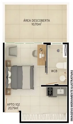 Imagem Flat com 1 dormitório à venda, 18 m² por R$ 369.000,00 - Intermares - Cabedelo/PB Imagem Flat com 1 dormitório à venda, 18 m² por R$ 369.000,00 - Intermares - Cabedelo/PB