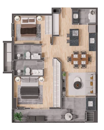 Imagem Apartamento em Bucarein - Joinville SC