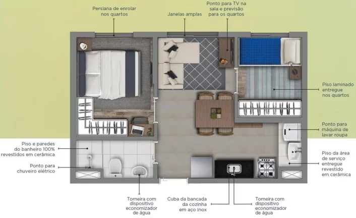 Foto do imóvel Apartamento com 2 Quartos à Venda, 33 m² em Mooca - São Paulo Foto do imóvel Apartamento com 2 Quartos à Venda, 33 m² em Mooca - São Paulo