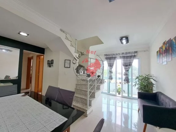 Imagem Cobertura 140m2,Estudo permuta por apto de menor valor ,3 dorms c suite , varanda e quintal c churrasq ,2 vagas ,bairro Rudge Ramos,são bernardo campo