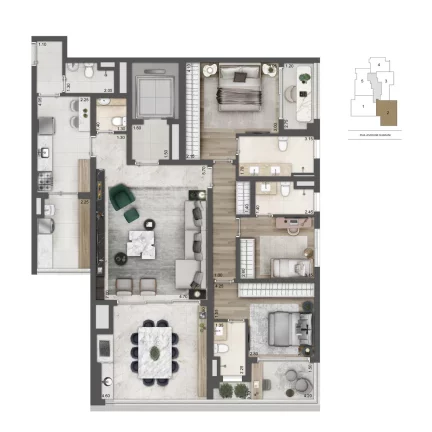Imagem Apartamento em Brooklin Paulista - São Paulo SP