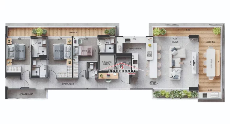 Imagem Apartamento à venda, 150 m² por R$ 1.827.129,15 - Canto do Forte - Praia Grande/SP