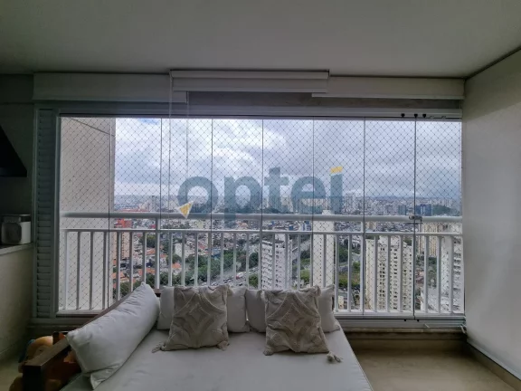 Imagem Apartamento mobiliado 95m2 3 dormitórios, sendo 1 suíte, varanda gourmet, 2 vagas no condomínio clube Family Garden na Chácara Inglesa