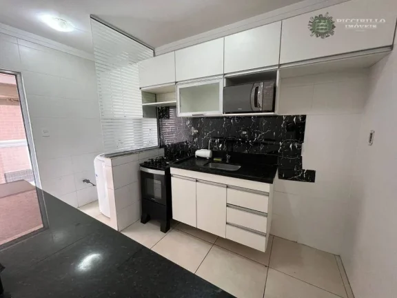 Imagem Apartamento com 2 dormitórios à venda, 63 m² por R$ 475.000 - Vila Guilhermina - Praia Grande/SP
