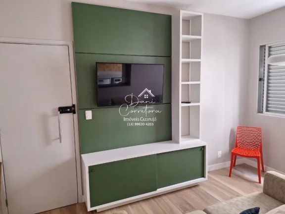 Imagem Apartamento à venda em Guarujá-SP: 2 quartos, 2 suítes, 2 salas, 2 banheiros, 1 vaga, 60 m² na Vila Alzira! Venha conferir!