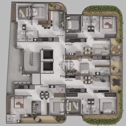 Imagem Apartamentos com varanda / sacada a aproximadamente 350m da praia de Cabo Branco -AP2238