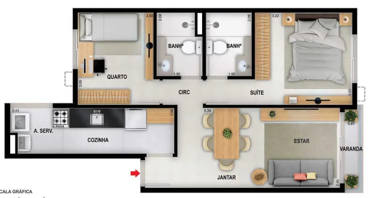Imagem APARTAMENTO RESIDENCIAL em Rio de Janeiro - RJ, Freguesia (Jacarepaguá)