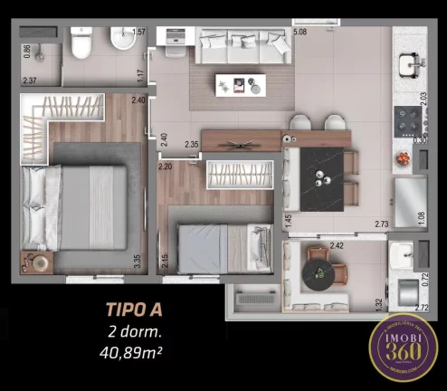 Imagem APTO 02 DORMS, NOVO AO DO METRÔ VILA MATILDE (ENTRADA FACILITADA 20%)