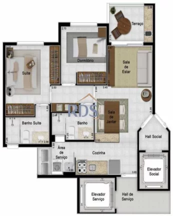 Imagem Apartamento - Padrão / Residencial / Vila Alexandria