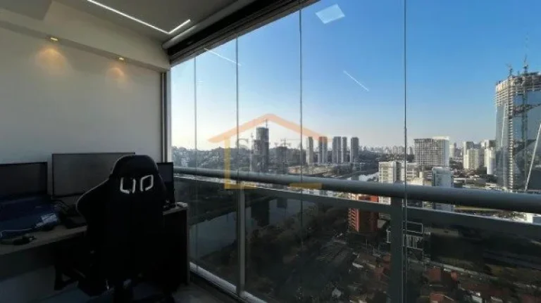 Imagem Apartamento mobiliado, com 1 dormitório, sendo 1 suite, 2 banheiros, varanda gourmet. 
1 vaga de ga...